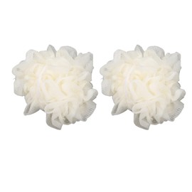 2 in 1 Showerball Face Washing Bath Towel Exfoliating Sponge for Travel Women Hotel 2PCS Soft Portable Multi Functional Skin Cleansing Shower Puff