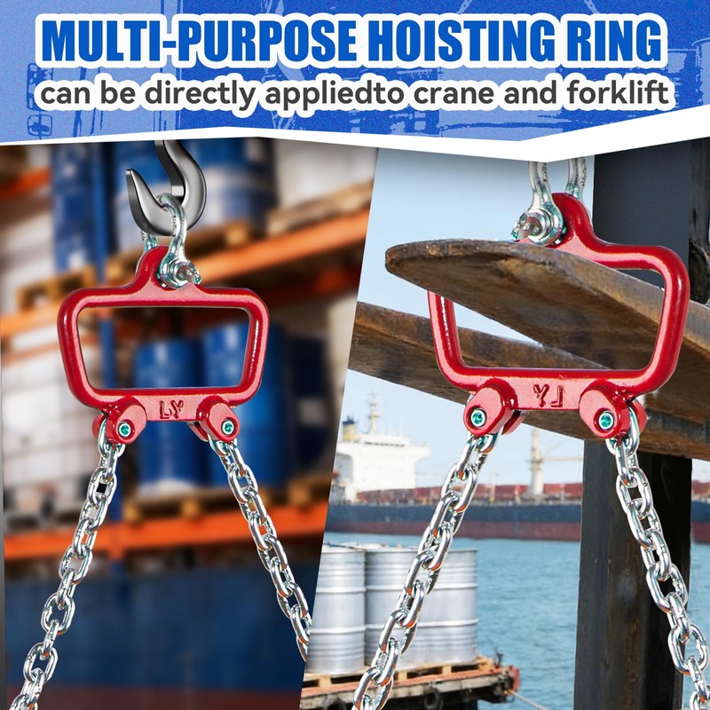 55 Gallon Drum Lift, 2200 lbs Load Capacity, Chain Drum