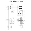 Brushed Gold Bathtub Drain Bath Tub Trim Set Conversion Kit
