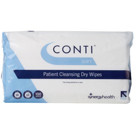 Synergy Healthcare CSW110 Conti Soft Dry Wipe, 30 cm x 35 cm Size (Pack of 100)
