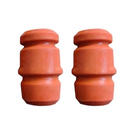 Arwrilt 2 PCS XJ Front Bump Stops, Rubber Front Suspension Jounce Bumpers, Cherokee Bump Stoppers Accessories Replacement, Compatible with Cherokee XJ 1984-2001 (Orange)