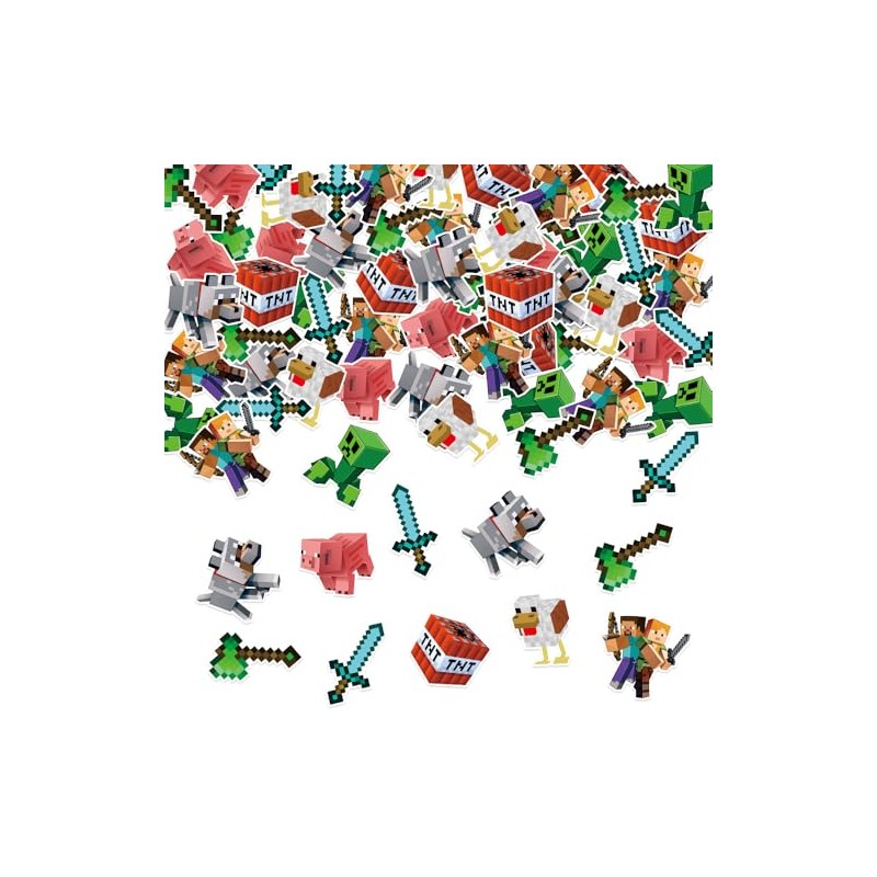 ParPix 100 Stück Pixelmotiv Konfetti