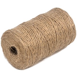 PerkHomy Garden Twine Strong Natural Jute 400 Feet Long Brown Twine for Gardening Tomato Climbing Plant Tie Floristry Crafts Gift Wrapping Packing Decor (Brown 2mm * 400feet)