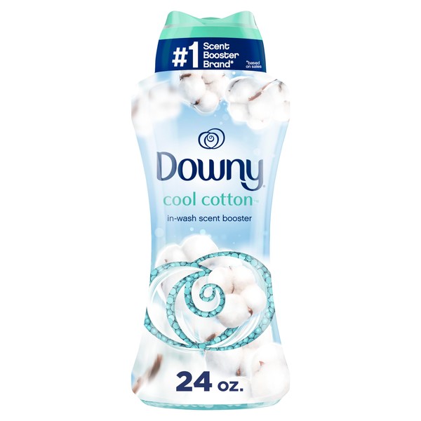 Downy Downy In-Wash Laundry Scent Booster Beads, Cool Cotton, 24