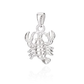 NKlaus 11299 Necklace Pendant Small Zodiac Zodiac 925 Silver 13 x 10 mm, Silver