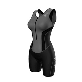 Sparx - Traje de triatlón para mujer, tri corto, carreras de ciclismo, Gris, XX-Large