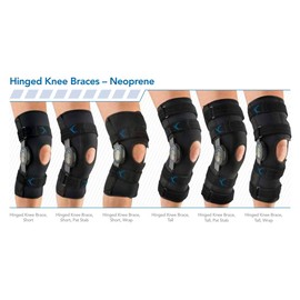 United Ortho 300220-09 Tall Neoprene Hinged Knee Support Brace, XX Large
