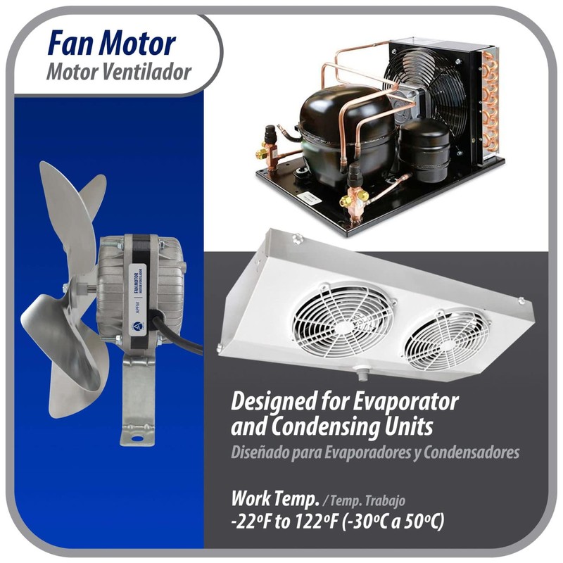 Appli Parts APFM-71E 7W Condenser and Evaporator Fan Motor 115V