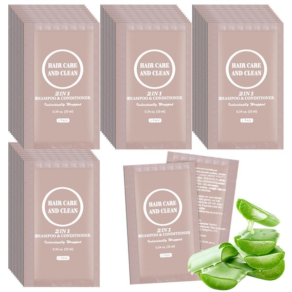 10ml Travel 2-in-1 Shampoo & Conditioner, Portable Moisturizing Nourishing Shampoo