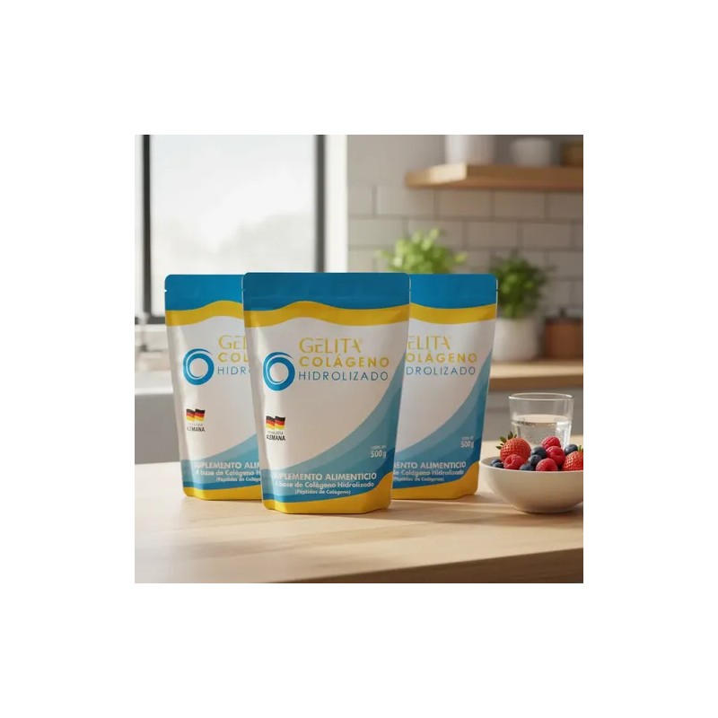 Tripack Colágeno Hidrolizado Gelita 500g
