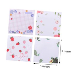 KICHOUSE Mini Notepads Sticky Tabs Message Pad Stick Memo Notes for Students Memo Pads