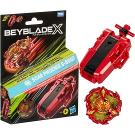 BEYBLADE X Soar Phoenix 9-60GF Deluxe String Launcher Set Right-Spinning Top Toy