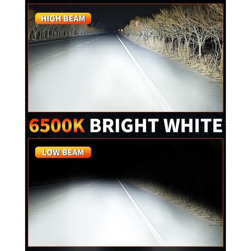 Dechiramo Compatible For 2016-2024 Can Am Defender Hi/Lo Beam bulbs,Brighter