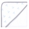 Hudson Baby Unisex Baby Cotton Rich Hooded Towels, Blue Elephant,