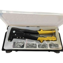 KATSU Tools 61PCs Hand Riveter Set in Plastic Case 405515