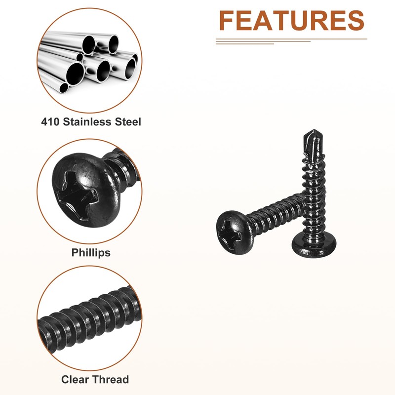 DTGN #6x3/4" Pan Head Self Drilling Screws - 50Pack -