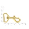 3600 Natural Brass, Swivel Bolt Snap, Solid Brass-LL, 1"