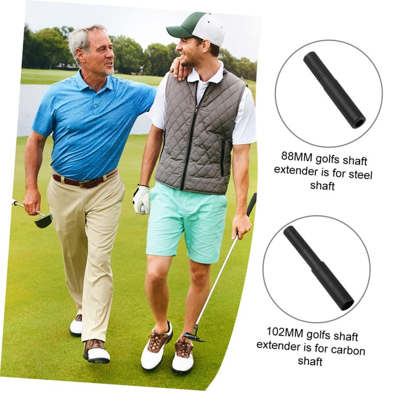 Abaodam 2Pcs Golf Shaft Extenders Durable Golf Club Extensions for