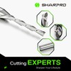 SHARPRO Downcut Spiral Router Bit 1/4 Inch Shank 1/8 Inch