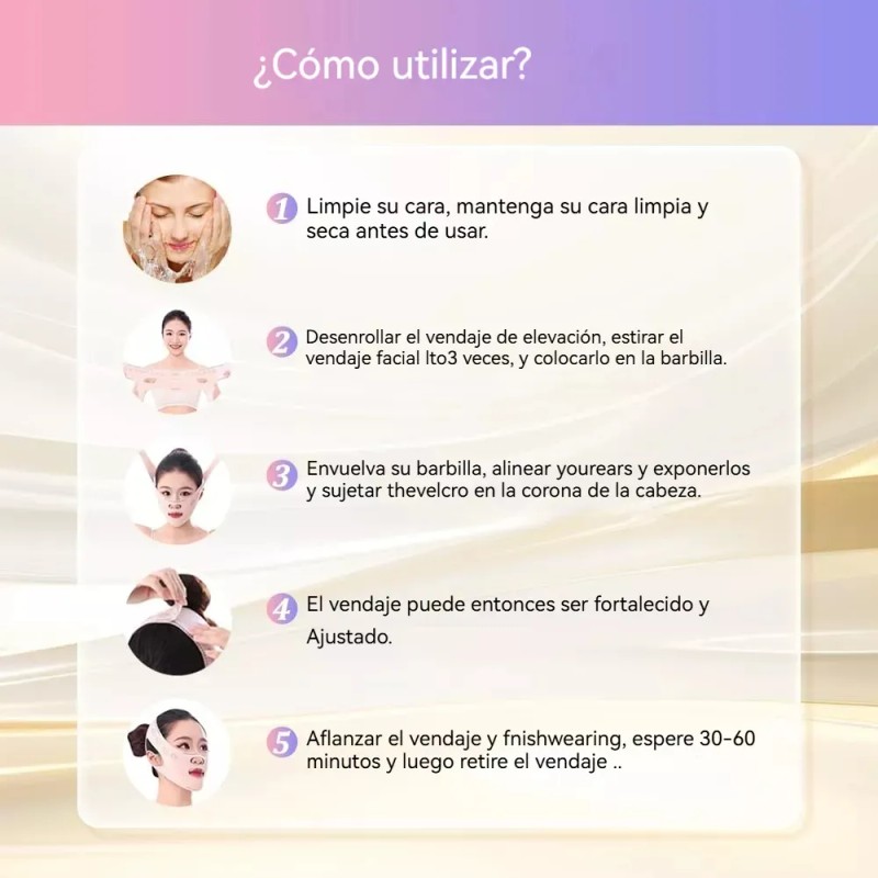 2 Mentonera Faja Oferta Reduce Arruga Papada Cachete Mejilla 2