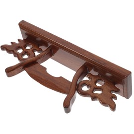 HOMSFOU Fan Display Stand Japanese Fan Rack Fan Display Holder Display Shelves for Collectibles Fans Display Base Decorative Fan Holder Home Decor Plastic Fan Detachable Wood