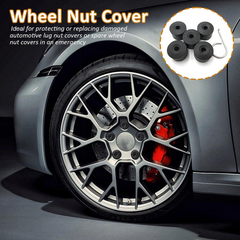 vvag 20PCS Car Wheel Lug Nut Covers, 17mm Wheel Bolt