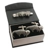 Otter Cufflinks and Tie Bar Slide Gift Boxed Set
