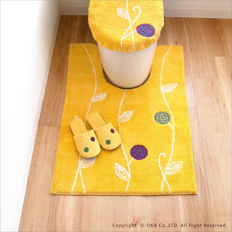 OKA Etov Toilet Mat, Approx. 41.3 x 27.6 inches (105