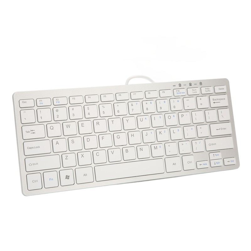 Mini Keyboard Mini Ultra Thin 78 Keys USB Wired Keyboard
