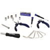 Oxford Under Seat Motorcycle Tool Kit - Black/Blue