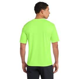 Joe's USA All Sport Dry-Fit Performance UPF 50 Athletic Performance Tee-L-Neon Green