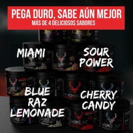 Woke Af Pre Workout Estimulante + Beta Alanina + Citrulina Bucked Up Sabor Miami