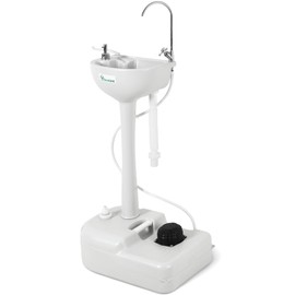 YITAHOME Upgraded Portable Sink Camping Hand Washing Station with 17 L Wash Basin Stand, Rolling Wheels, Soap Dispenser, Towel Holder, for Garden, Outdoor, Travel, Boat, Gather, Indoor, Worksite