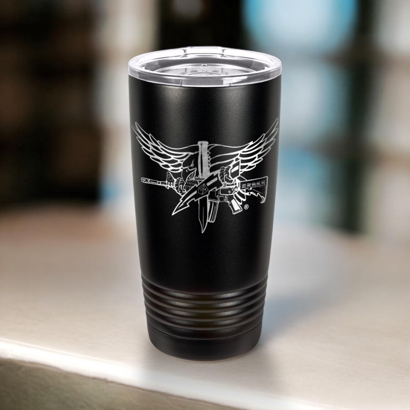 Center Mass, Inc. SWAT Operator 20 oz. Tumbler (BLACK)