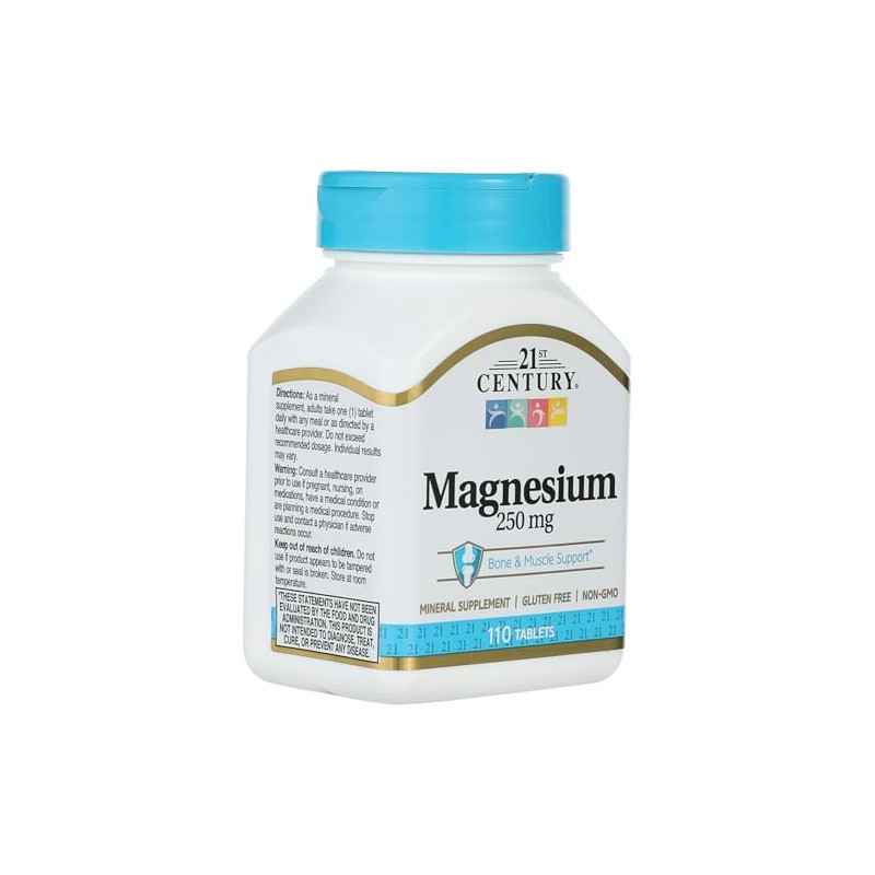 21st century magnesio 250mg, 110 taabletas
