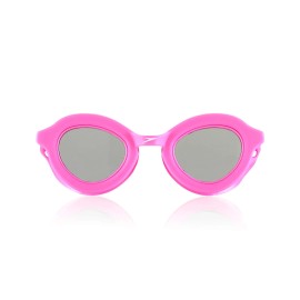 Speedo Hot Pink Smoke Safety Glasses Anti Fog Adjustable Bungee Strap Polycarbonate