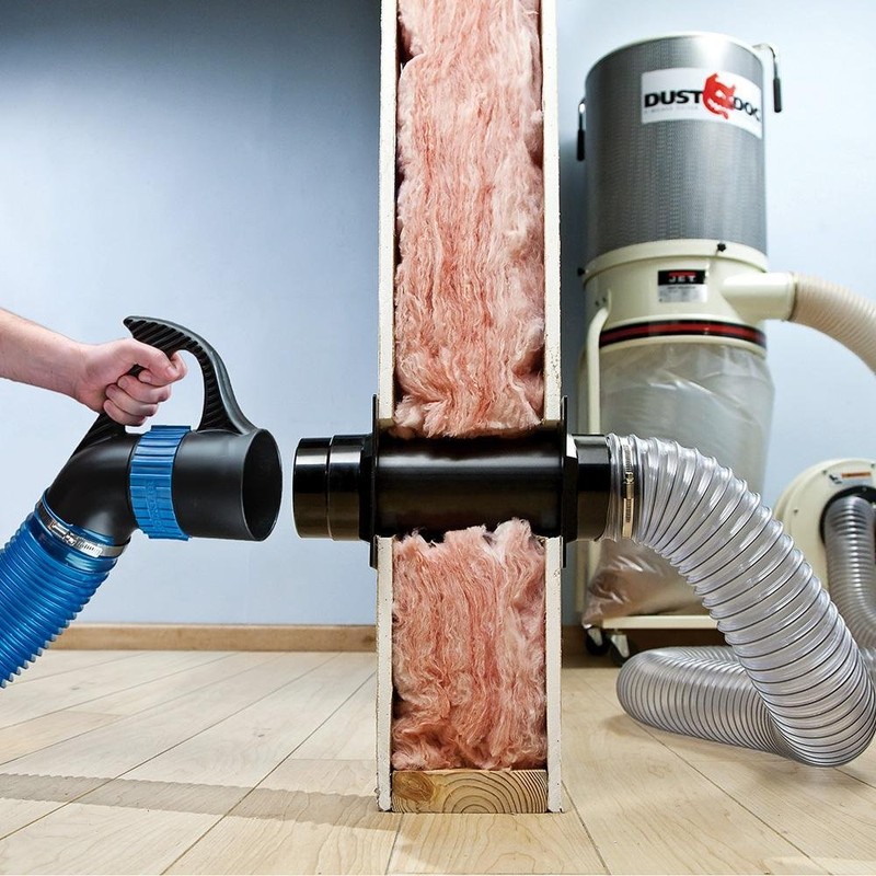 Through-The-Wall Dust Right Port Kit for Efficient Dust Collection