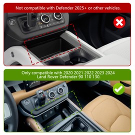 Dual Wireless Charger for Land Rover Defender 90 110 130 2020-2024 15W Fast Charging Tray with 27W USB & Type-C Ports