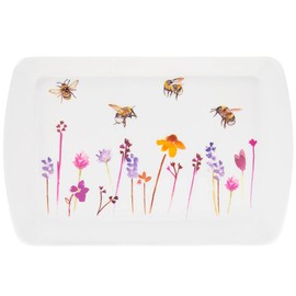 Jennifer Rose Busy Bees Melamine Small Snack Tray 23 x 15 cm