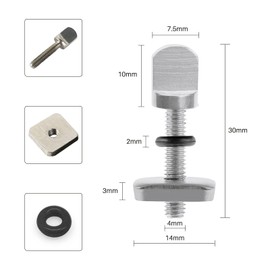 Pack of 10 SUP surfboard fin screw for fin box surfboard, stainless steel fin screw, universal fin screws, surfboard accessories for SUP sliding fins, single fin, longboard, paddle board