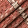 Red Plaid Woven Pattern Upholstery Fabric by The Yard -