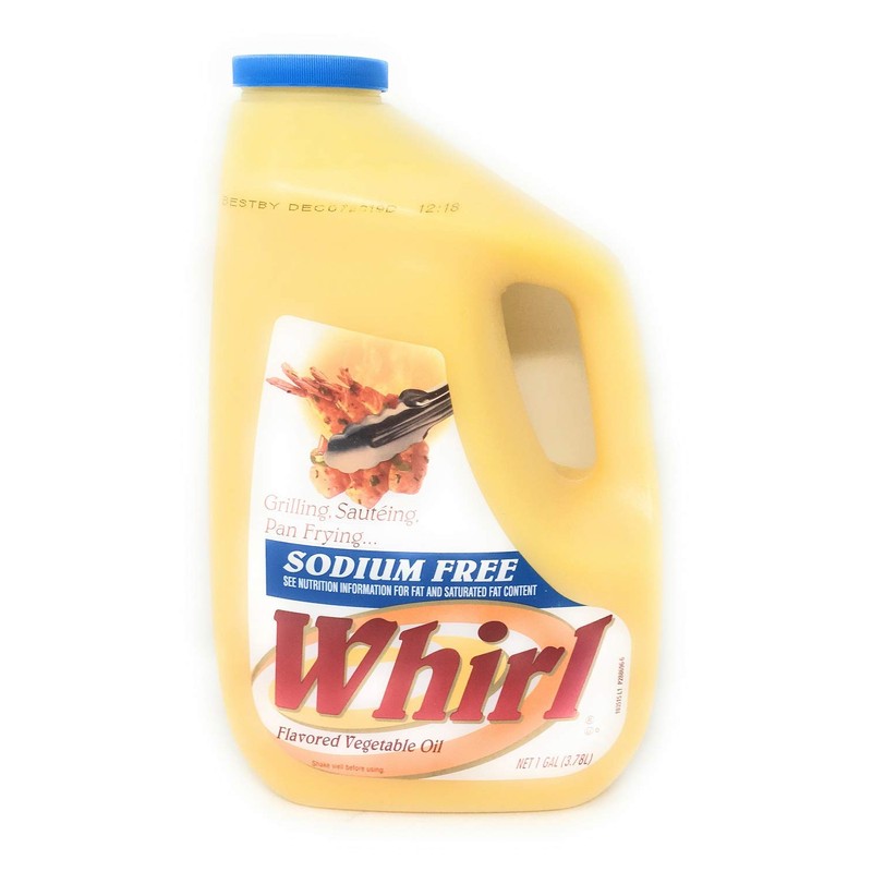 Whirl Sodium Free Butter Flavor Vegetable Oil, 1 Gallon