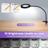 12X Magnifying Glass with Light and Stand,NUEYiO 3-Color Stepless Dimmable