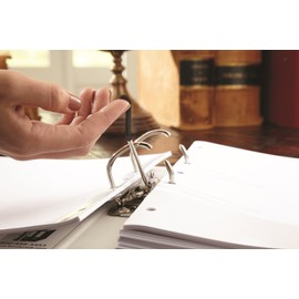 Bindertek 2-Ring Mini Binder for 5.5" x 8.5" Paper, 2” Spine, 300 Sheet Capacity, Black (FFS-BK)