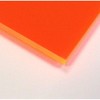 1/8" (0.118") Orange Neon Fluorescent Acrylic Plexiglass Sheet 12"x12" Cast