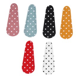 WOONEKY 6pcs Sewing Scissors Protection Cover Pu Sheaths for Embroidery and Eyebrow Scissors Portable Mixed Color Design Durable Leather with Retro Charm Crafting Accessory