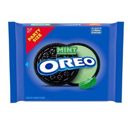 OREO Mint Creme Chocolate Sandwich Cookies, Party Size, 24.95 oz, Free Shipping
