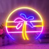 Sunset Neon Sign Dimmable Tropical Coconut Palm Tree Neon Sign