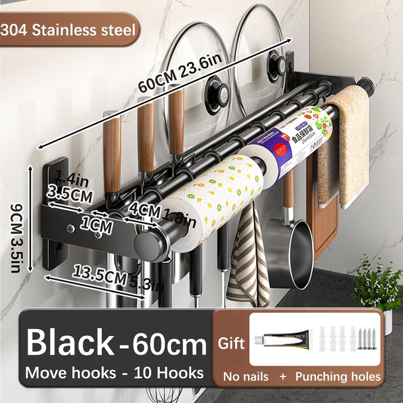 Hanging Wall Mount knife Wall Mount, Kitchen Organizer Storage Shelf