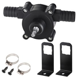 Hand Water Pump Drill Water Pump: Portable Water Transfer Pump, Hand Electric Drill Pump for Water Gasoline Oil Diesels Fluid Transfer Self-Priming Quick Pumping(Water Pump & Set of Accessories)